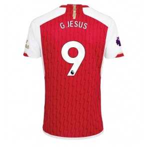 Lacne Muži Futbalové dres Arsenal Gabriel Jesus #9 2023-24 Krátky Rukáv - Domáci